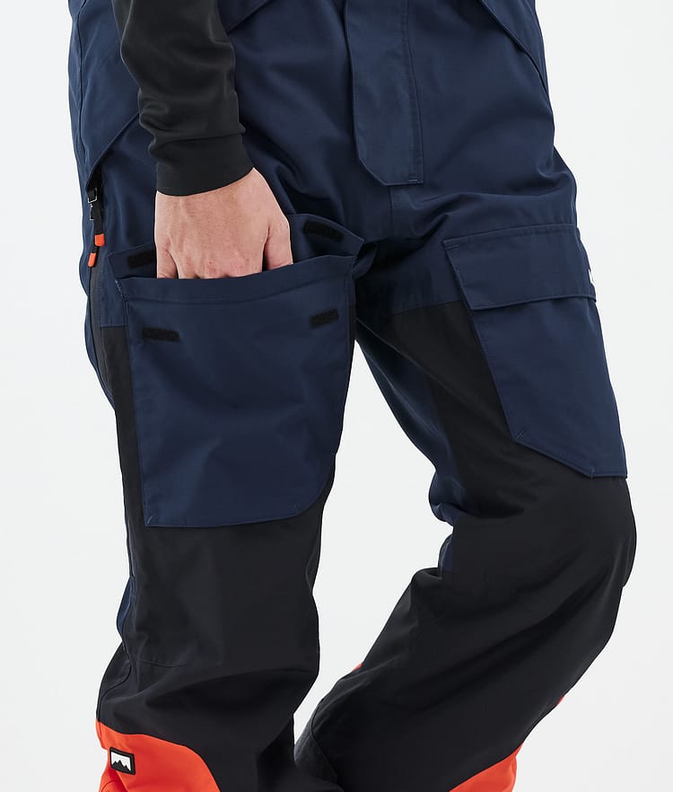 Montec Fawk Snowboardbukse Herre Dark Blue/Black/Orange Renewed, Bilde 7 av 7