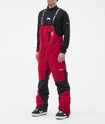 Montec Fawk Snowboardbukse Herre Deep Red/Black Renewed