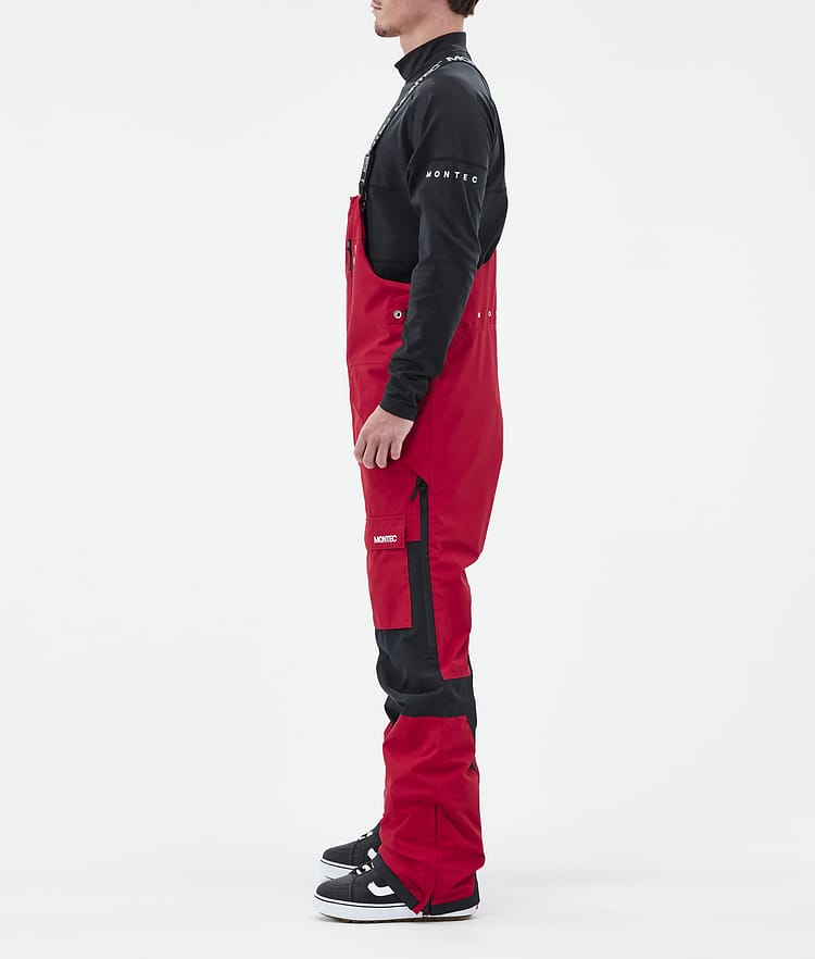 Montec Fawk Snowboardbukse Herre Deep Red/Black Renewed, Bilde 3 av 7