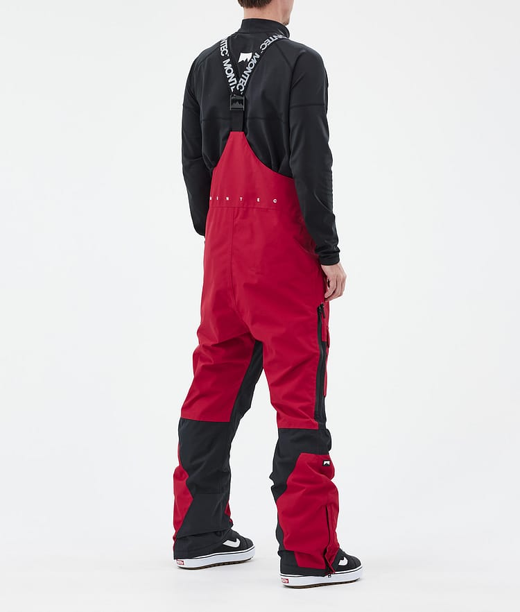 Montec Fawk Snowboardbukse Herre Deep Red/Black Renewed, Bilde 4 av 7