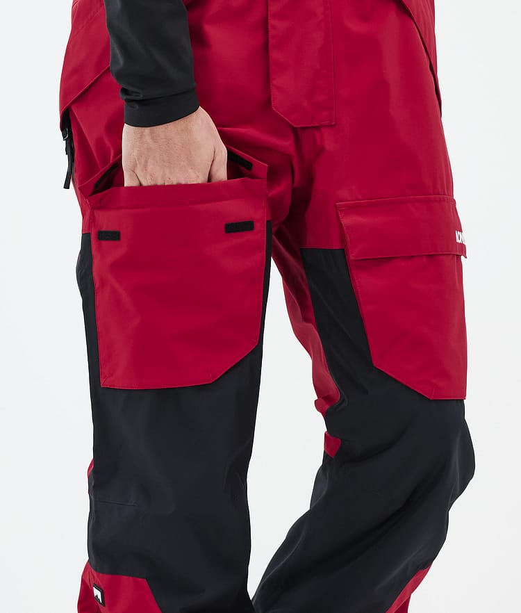 Montec Fawk Snowboardbukse Herre Deep Red/Black Renewed, Bilde 7 av 7