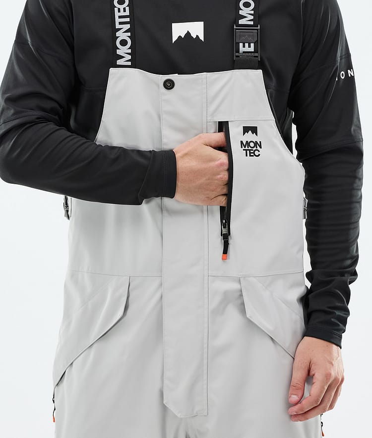 Montec Fawk Snowboardbukse Herre Light Grey/Black Renewed, Bilde 5 av 6