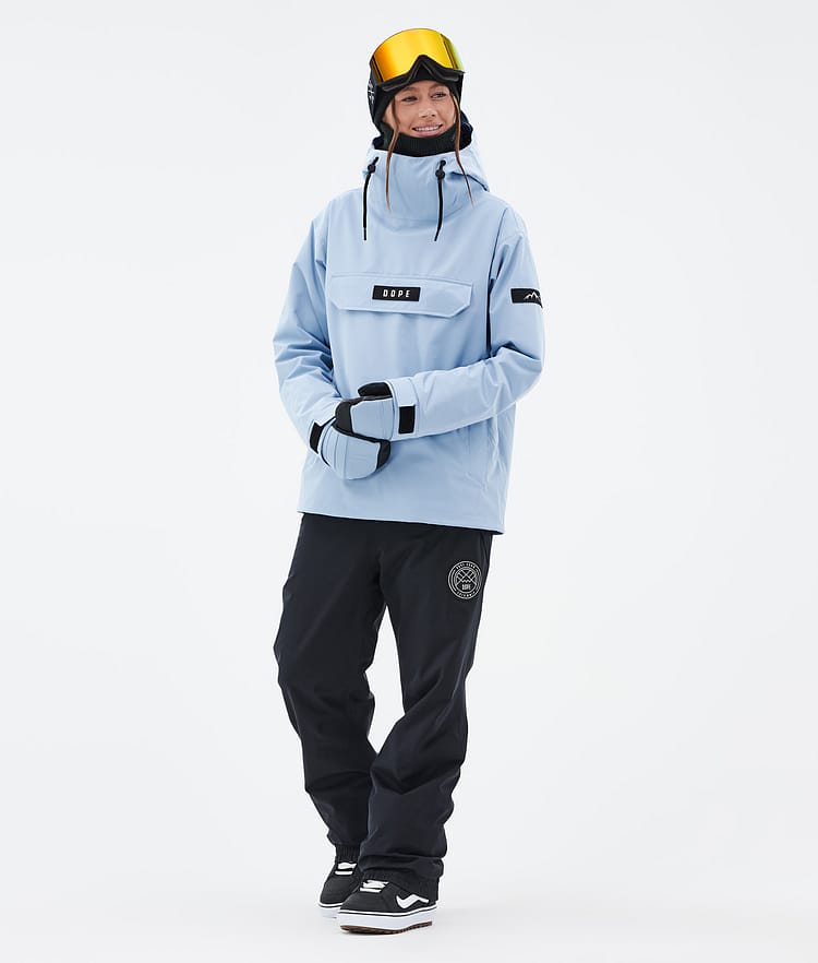 Dope Blizzard W Snowboardjakke Dame Corduroy Light Blue Renewed, Bilde 3 av 8