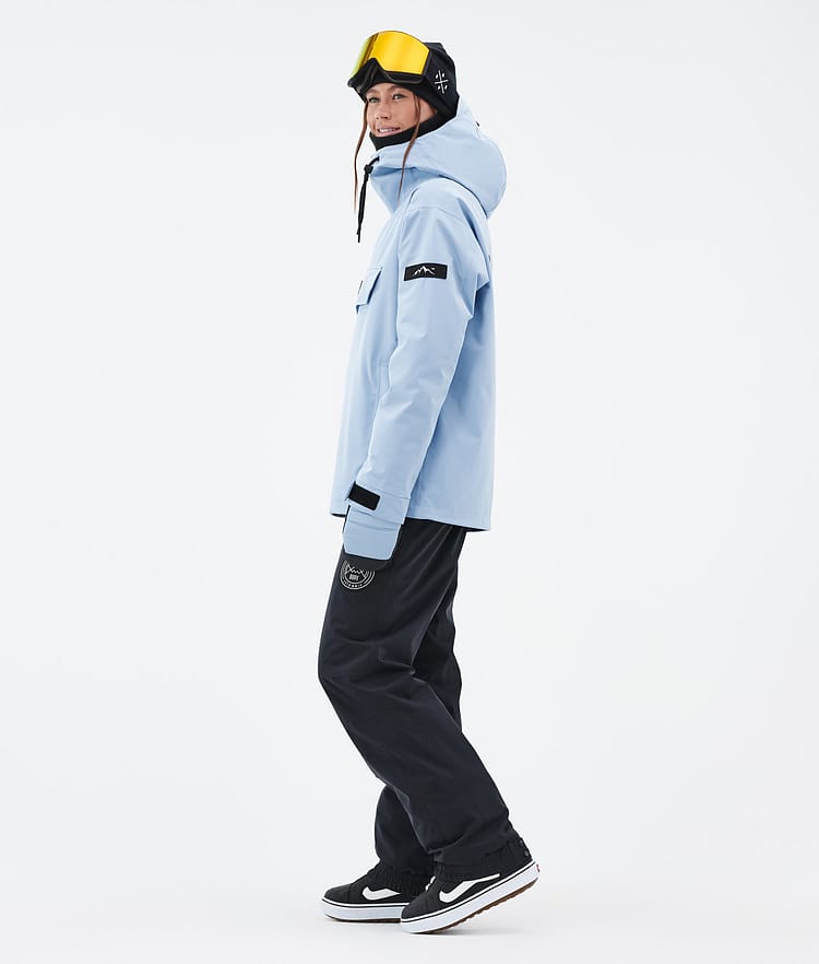 Dope Blizzard W Snowboardjakke Dame Corduroy Light Blue Renewed, Bilde 4 av 8
