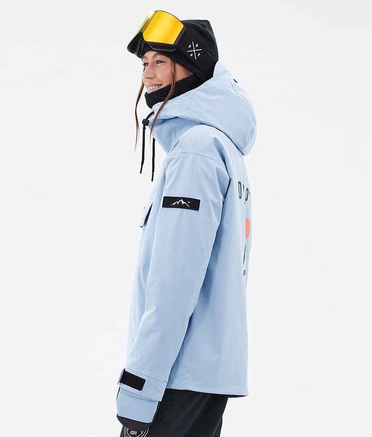 Dope Blizzard W Snowboardjakke Dame Corduroy Light Blue Renewed, Bilde 5 av 8