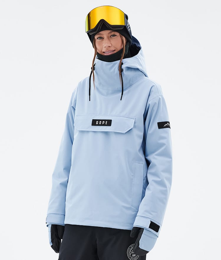 Dope Blizzard W Snowboardjakke Dame Corduroy Light Blue Renewed, Bilde 6 av 8