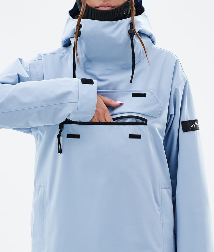 Dope Blizzard W Snowboardjakke Dame Corduroy Light Blue Renewed, Bilde 8 av 8