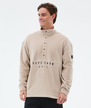 Dope Comfy Fleecegenser Herre Sand