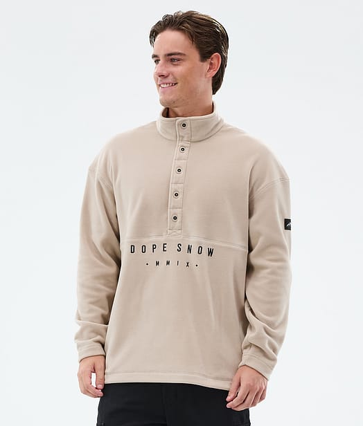 Dope Comfy Fleecegenser Herre Sand