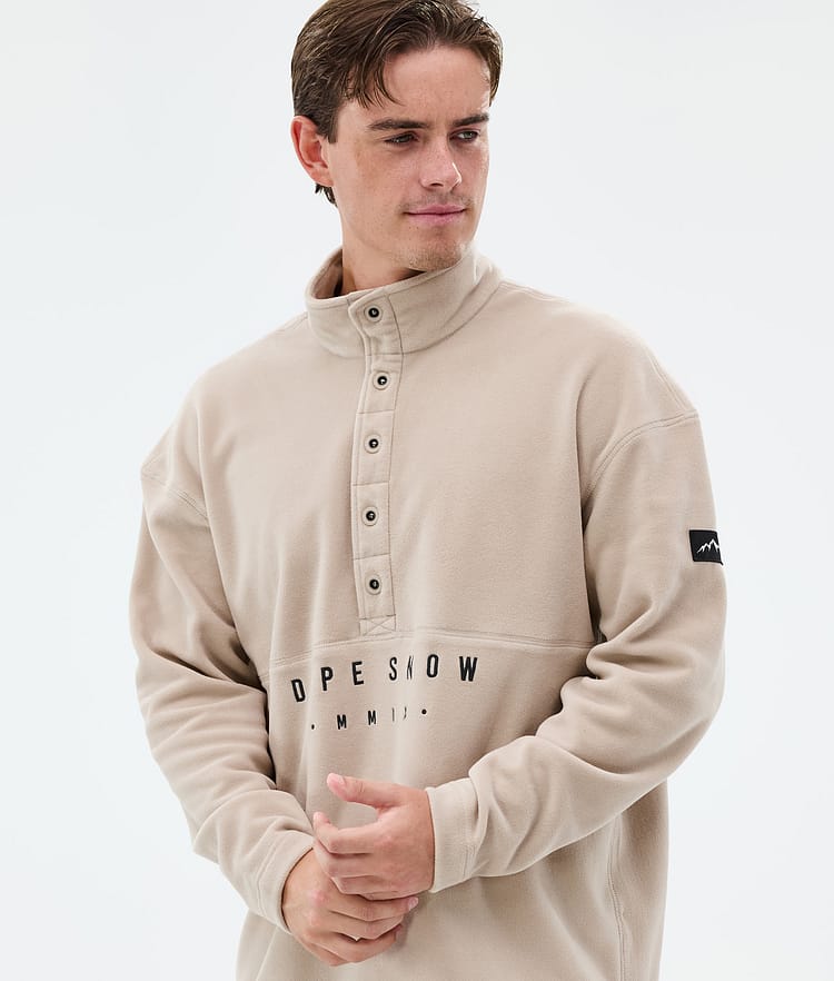Dope Comfy Fleecegenser Herre Sand, Bilde 2 av 6