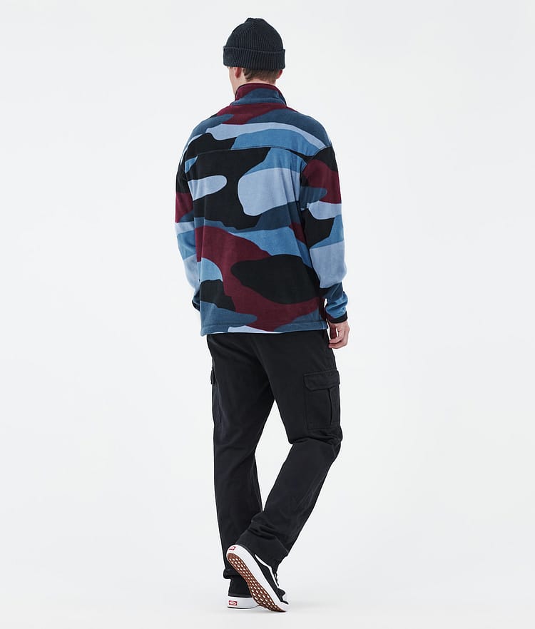 Dope Comfy Fleecegenser Herre Shards Burgundy Blue Renewed, Bilde 4 av 6