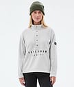 Dope Comfy W Fleecegenser Dame Light Grey