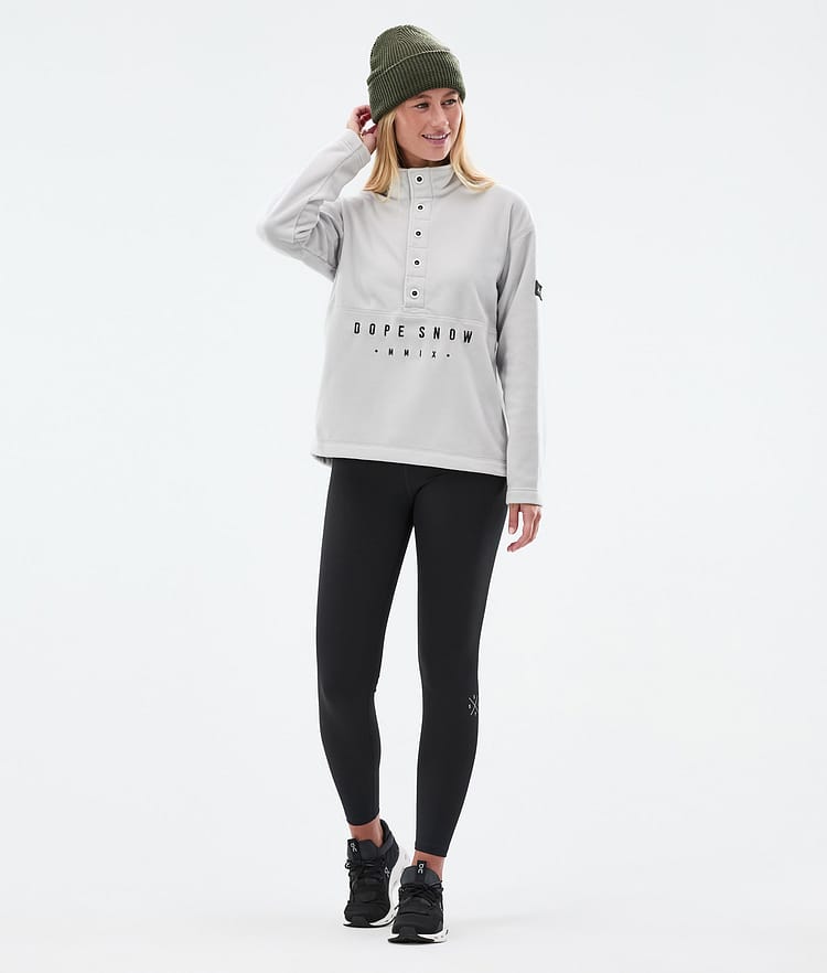Dope Comfy W Fleecegenser Dame Light Grey, Bilde 3 av 6