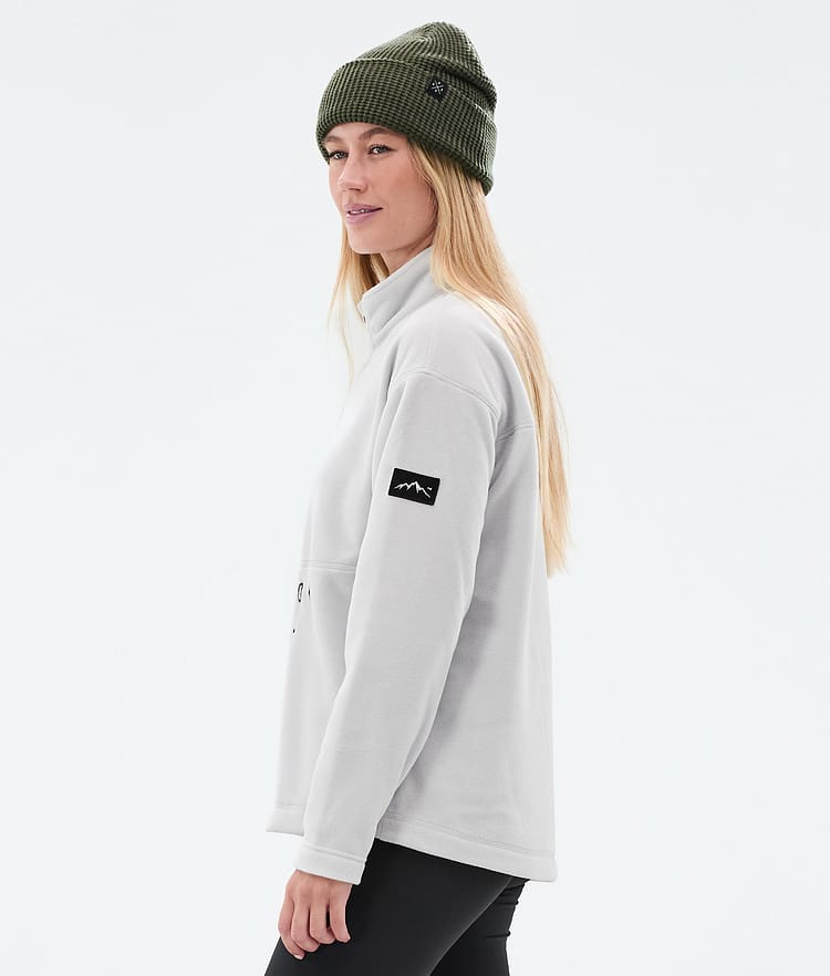 Dope Comfy W Fleecegenser Dame Light Grey, Bilde 5 av 6