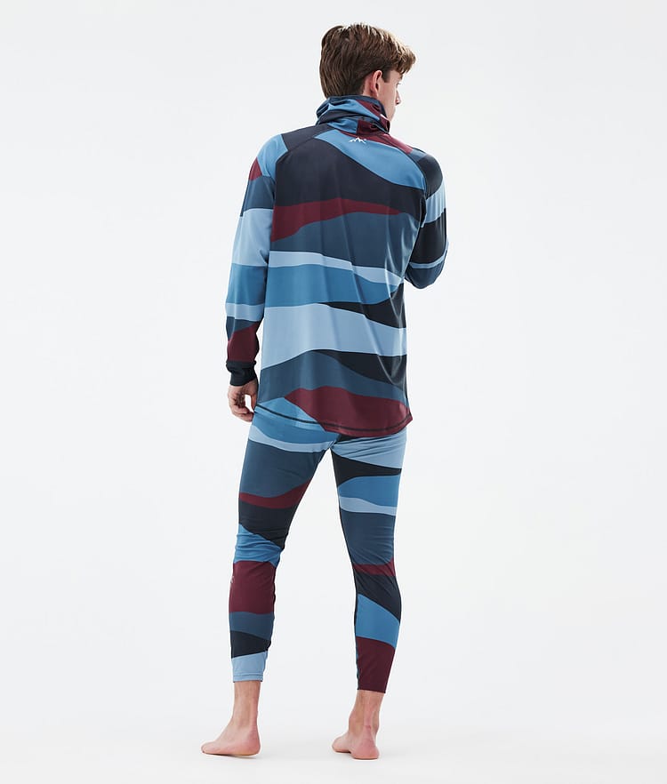 Dope Snuggle Superundertøy bukse Herre 2X-Up Shards Burgundy Blue, Bilde 4 av 7