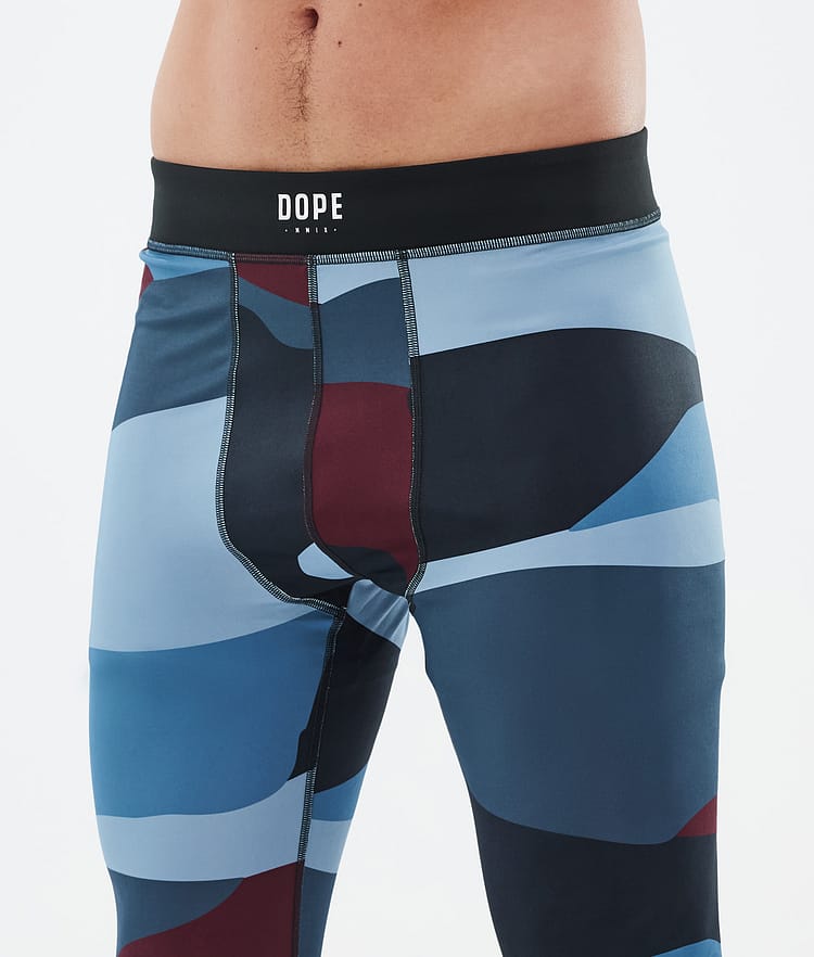 Dope Snuggle Superundertøy bukse Herre 2X-Up Shards Burgundy Blue, Bilde 5 av 7