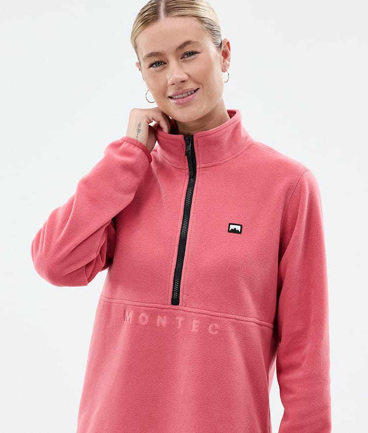 Montec Echo W Fleecegenser Dame Light Red, Bilde 2 av 5