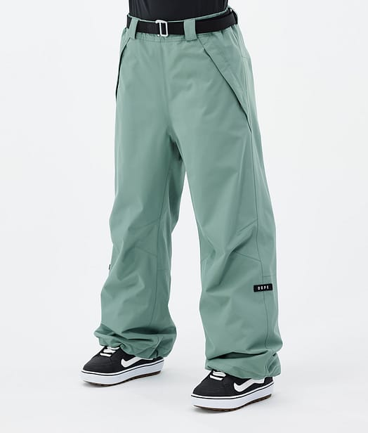 Dope Big W 2024 Snowboardbukse Dame Faded Green
