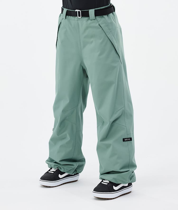 Dope Big W 2024 Snowboardbukse Dame Faded Green, Bilde 1 av 5