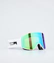 Montec Scope Skibriller Herre White W/Tourmaline Green Mirror