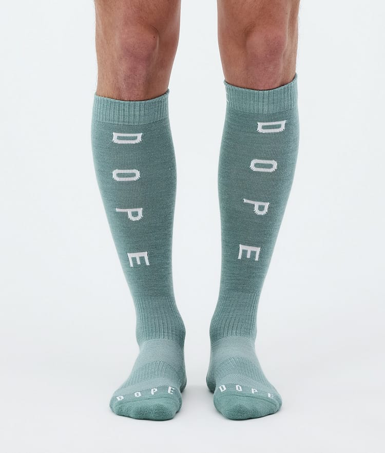 Dope Essential Skisokker Faded Green, Bilde 2 av 3