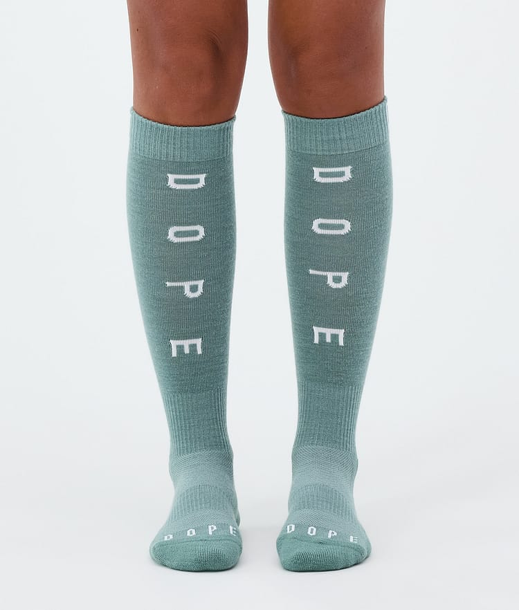 Dope Essential Skisokker Faded Green, Bilde 2 av 3