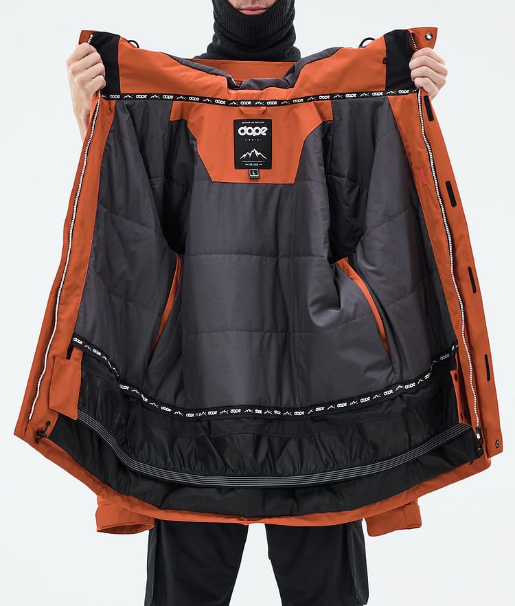 Dope Adept Snowboardjakke Herre Burned Orange, Bilde 9 av 9
