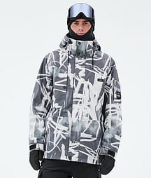 Dope Adept Skijakke Herre Scribble Black