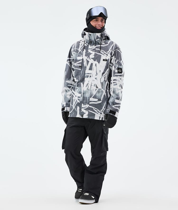 Dope Adept Snowboardjakke Herre Scribble Black, Bilde 2 av 9