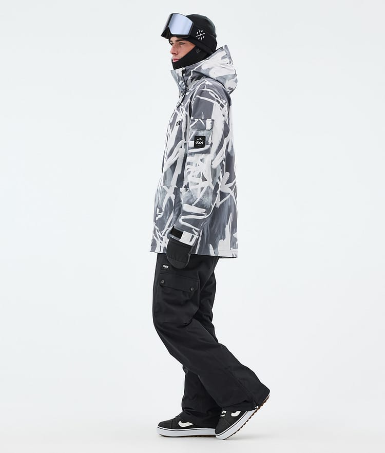 Dope Adept Snowboardjakke Herre Scribble Black, Bilde 3 av 9