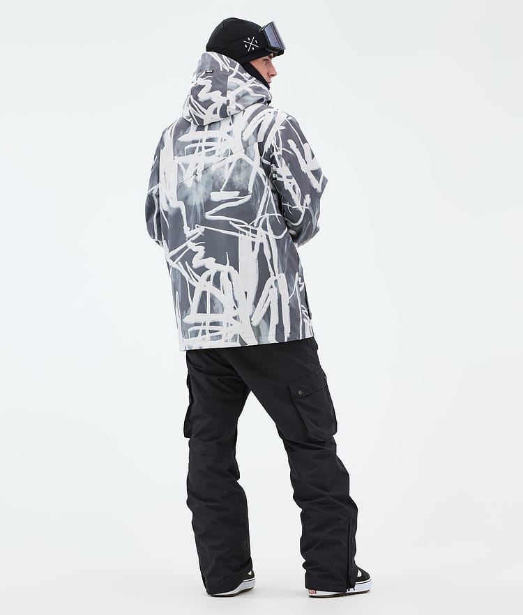 Dope Adept Snowboardjakke Herre Scribble Black, Bilde 4 av 9