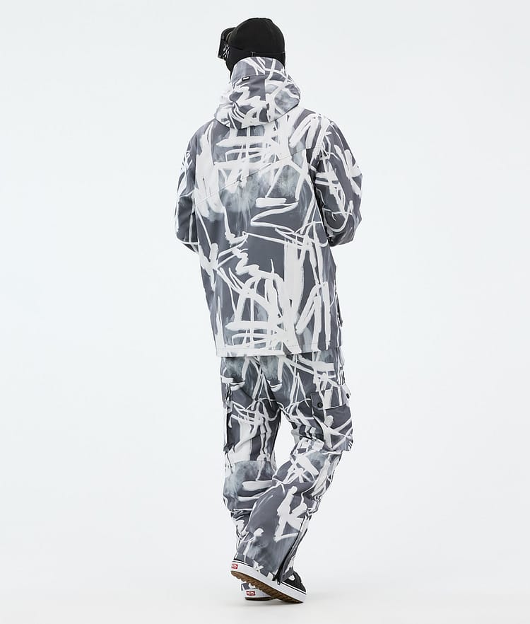 Dope Adept Snowboardjakke Herre Scribble Black, Bilde 4 av 9