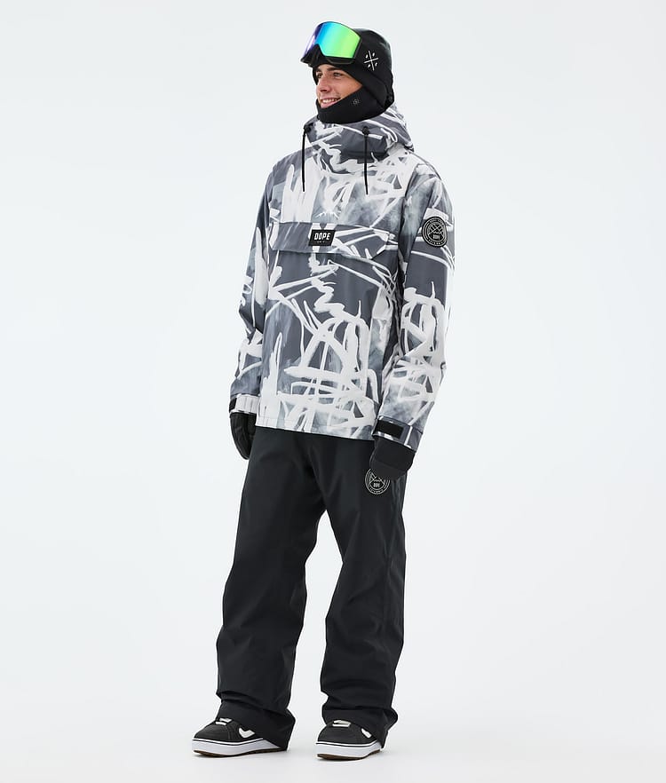 Dope Blizzard Snowboardjakke Herre Scribble Black, Bilde 2 av 8