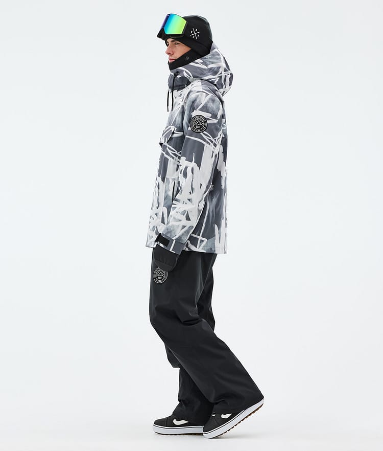 Dope Blizzard Snowboardjakke Herre Scribble Black, Bilde 3 av 8