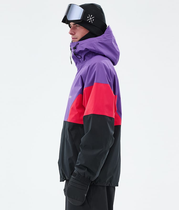 Dope Spartan Snowboardjakke Herre Sport Vivid Purple/Red/Black, Bilde 5 av 8