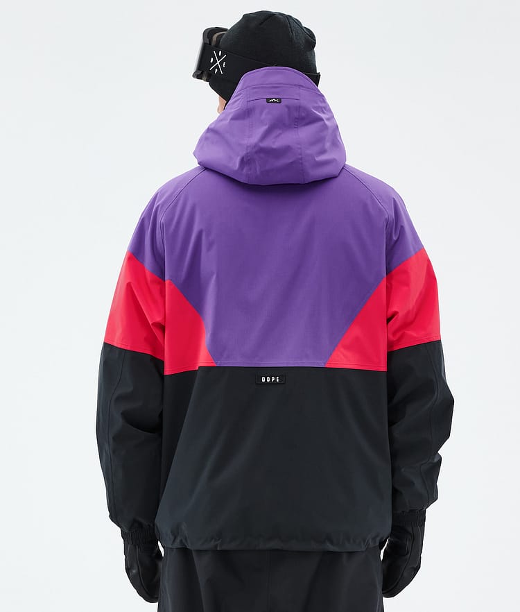 Dope Spartan Snowboardjakke Herre Sport Vivid Purple/Red/Black, Bilde 6 av 8