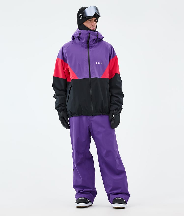 Dope Spartan Snowboardjakke Herre Sport Vivid Purple/Red/Black Renewed, Bilde 2 av 8
