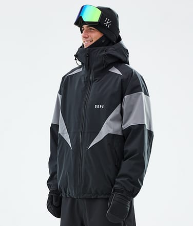Dope Spartan Snowboardjakke Herre Spike Black/Light Pearl