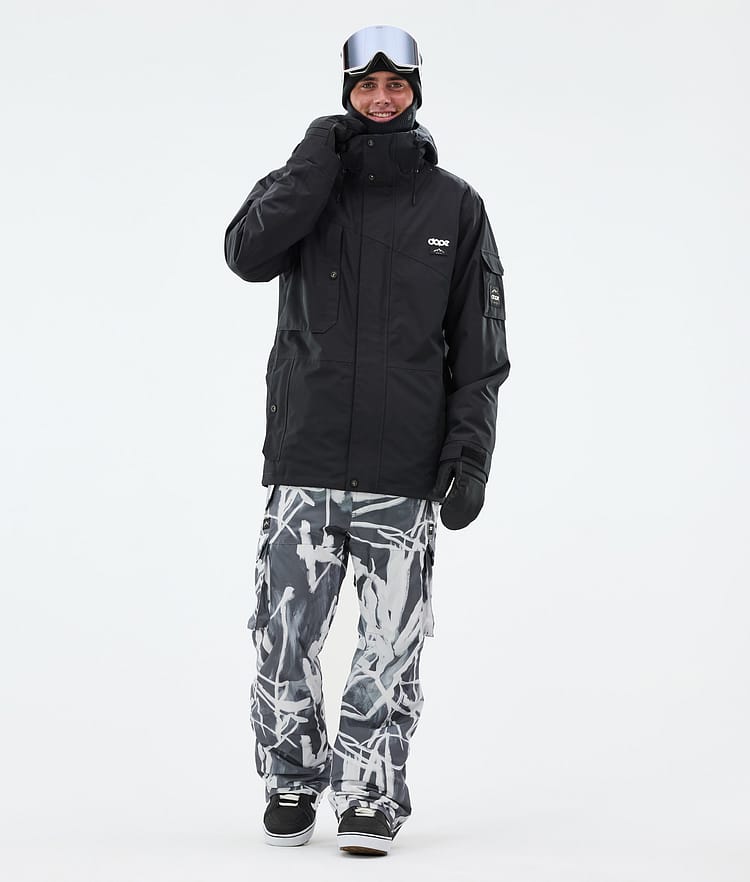 Dope Iconic Snowboardbukse Herre Scribble Black, Bilde 2 av 7