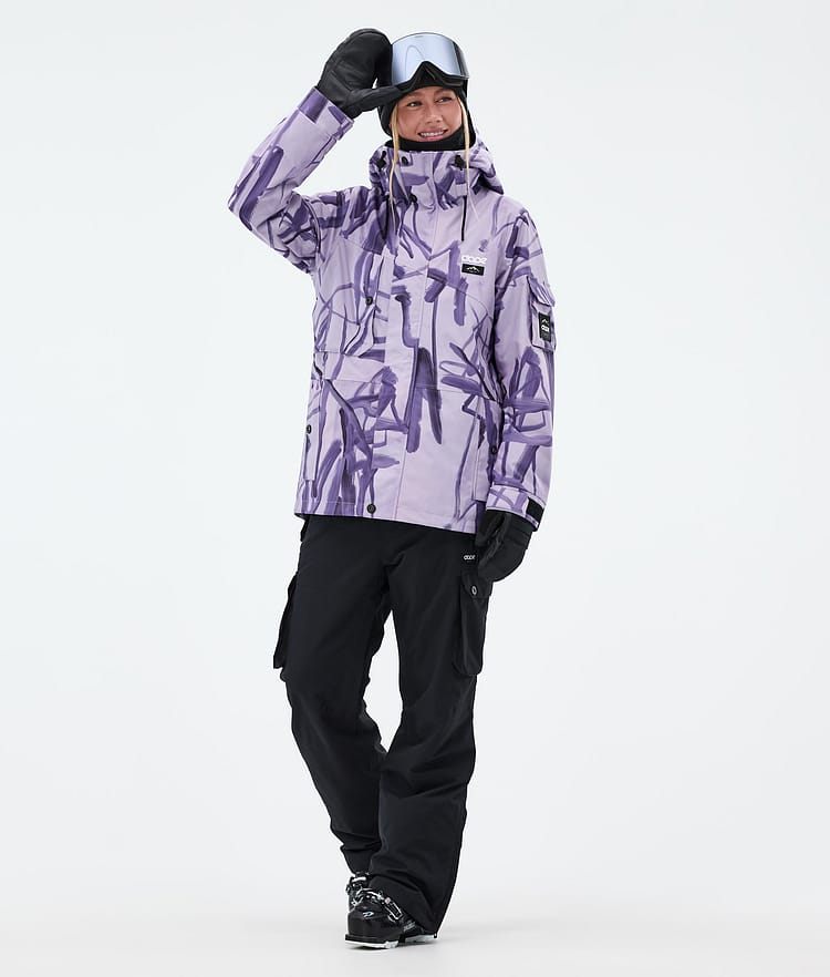 Dope Adept W Skijakke Dame Scribble Purple, Bilde 2 av 9