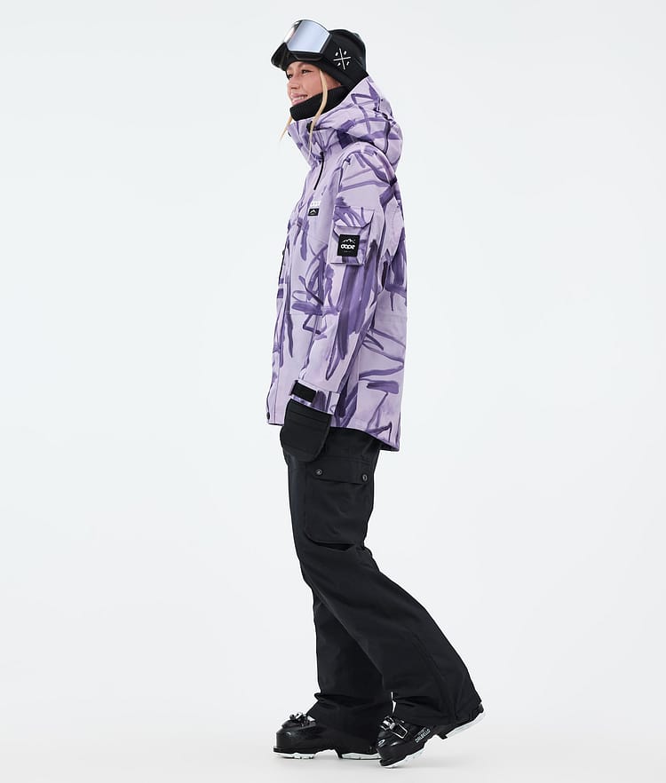 Dope Adept W Skijakke Dame Scribble Purple, Bilde 3 av 9