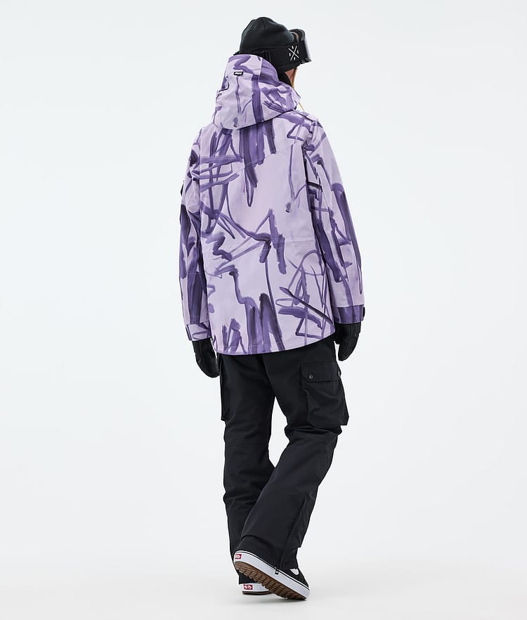 Dope Adept W Snowboardjakke Dame Scribble Purple, Bilde 4 av 9