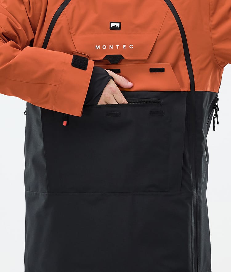 Montec Doom Snowboardjakke Herre Burned Orange/Black, Bilde 9 av 11