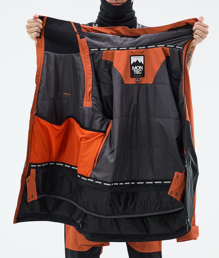 Montec Doom Snowboardjakke Herre Burned Orange/Black, Bilde 11 av 11