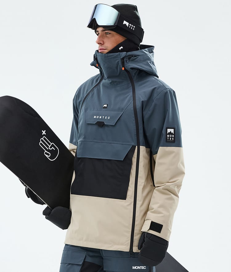 Montec Doom Snowboardjakke Herre Metal Blue/Black/Sand, Bilde 1 av 11