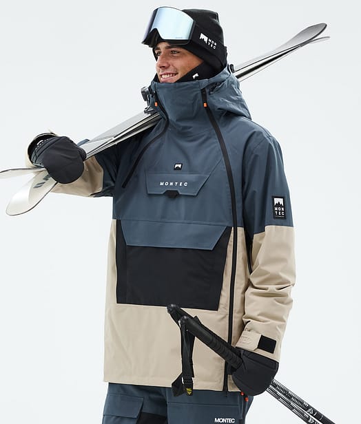 Montec Doom Skijakke Herre Metal Blue/Black/Sand