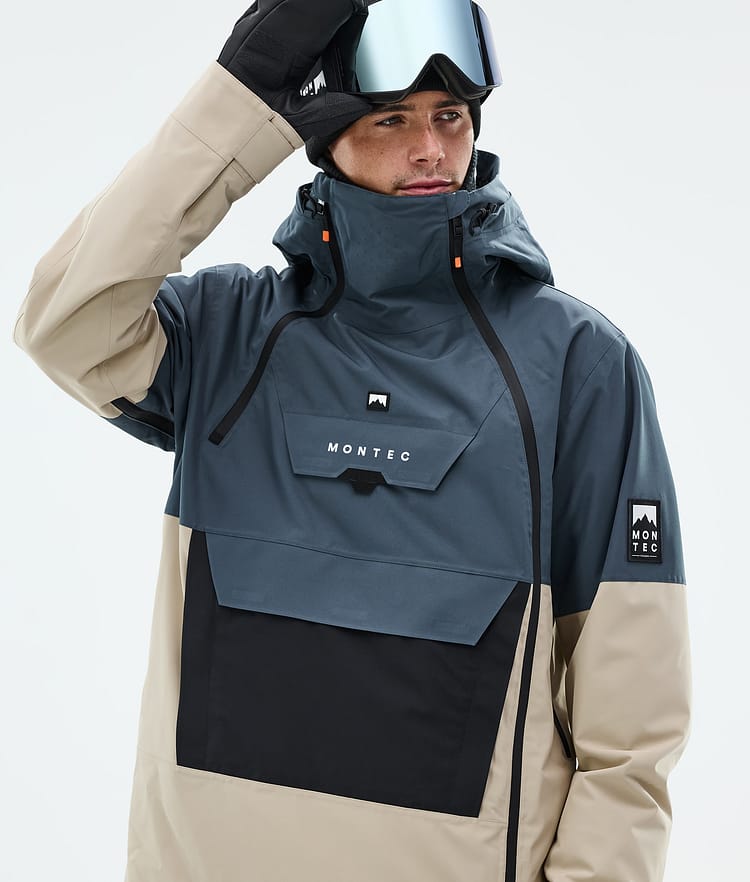 Montec Doom Snowboardjakke Herre Metal Blue/Black/Sand, Bilde 2 av 11