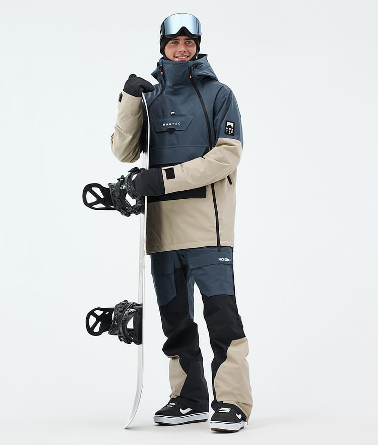 Montec Doom Snowboardjakke Herre Metal Blue/Black/Sand, Bilde 3 av 11