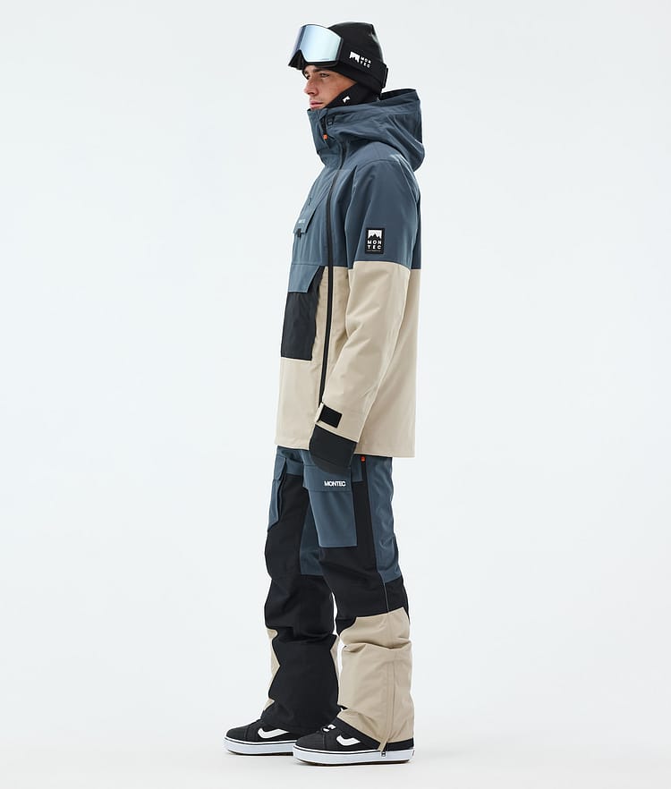 Montec Doom Snowboardjakke Herre Metal Blue/Black/Sand, Bilde 4 av 11