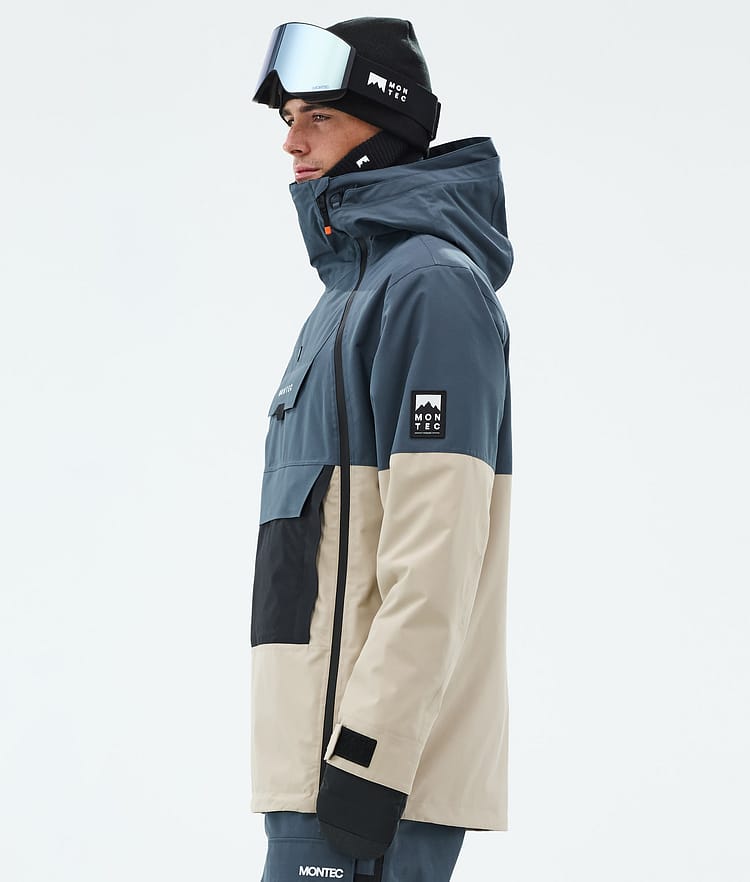 Montec Doom Snowboardjakke Herre Metal Blue/Black/Sand, Bilde 6 av 11